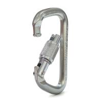 Mosquetão Aço 45kn Assimétrico D Rosca Keylock Ce En Uiaa Nbr Usclimb - 1