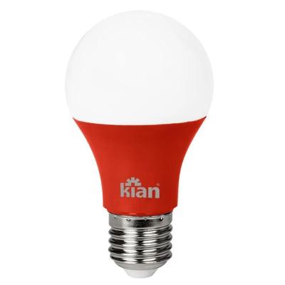 Lâmpada Led Bulbo A60 7w Vermelha Bivolt E27 Kian