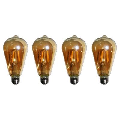 Lampadas De Led Kit 4 Multi Filamento Retro Vintage Bivolt 30w Iluminação