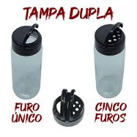 Pote Tempero Kit Potes Tampa Dosadora Dupla Mantimento T140 Titulos 8 Potes - 5
