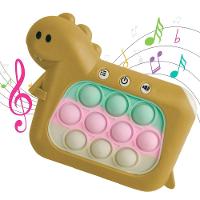 Pop It Mini Game 4 Modos Som Luzes Dinossauro Sensorial Anti Estresse Sensorial - 1