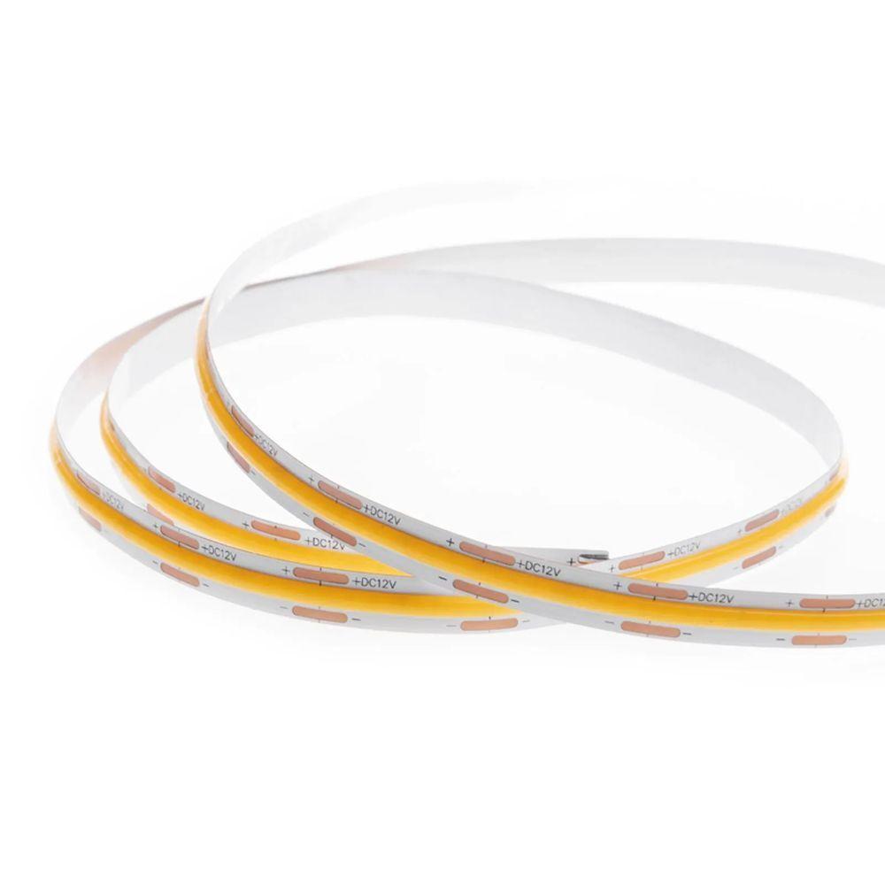 Fita Led Ip20 12w/m 12v Cob 1200lm/m 5mt Nordecor 3000k - 3