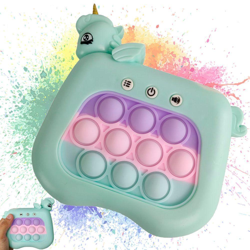 Pop It Mini Game Unicornio 4 Modos Som Luzes Interativo Portatil Anti Estressse Relaxante Criança Toys - 2