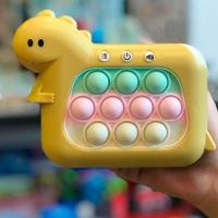 Pop It Mini Game Interativo 4 Modos Dinossauro Som Luzes Anti Estresse Sensorial Ansiedade Relaxante Criança - 5
