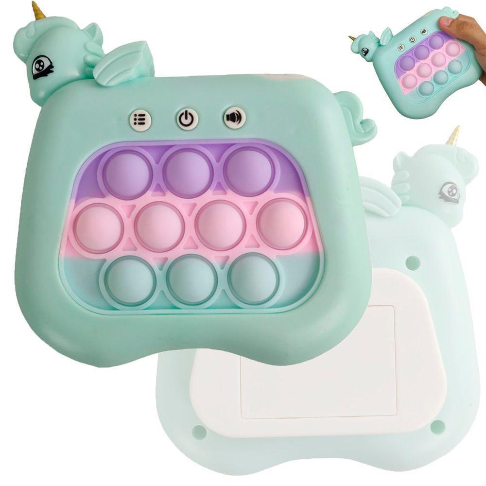 Pop It Mini Game Interativo Unicornio Luz Som Relaxante Anti Estresse Ansiedade Relaxante Fidget Sensorial Toys Criança - 2