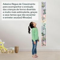 Adesivo Parede Régua Crescimento Dinossauro Dino Jurássico - 7