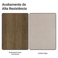 Conjunto Sala De Jantar Mesa Tampo De Vidro 4 Cadeiras Rustic/bege Camélia Madesa - 10