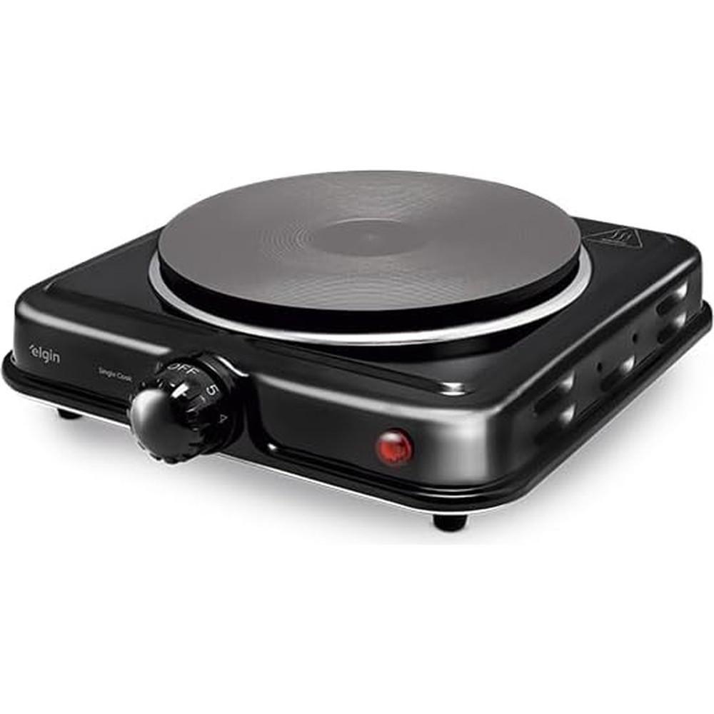 Fogão Elétrico De Mesa 1 Prato 1000W FG01 Single Cook Preto Elgin 110V - 1