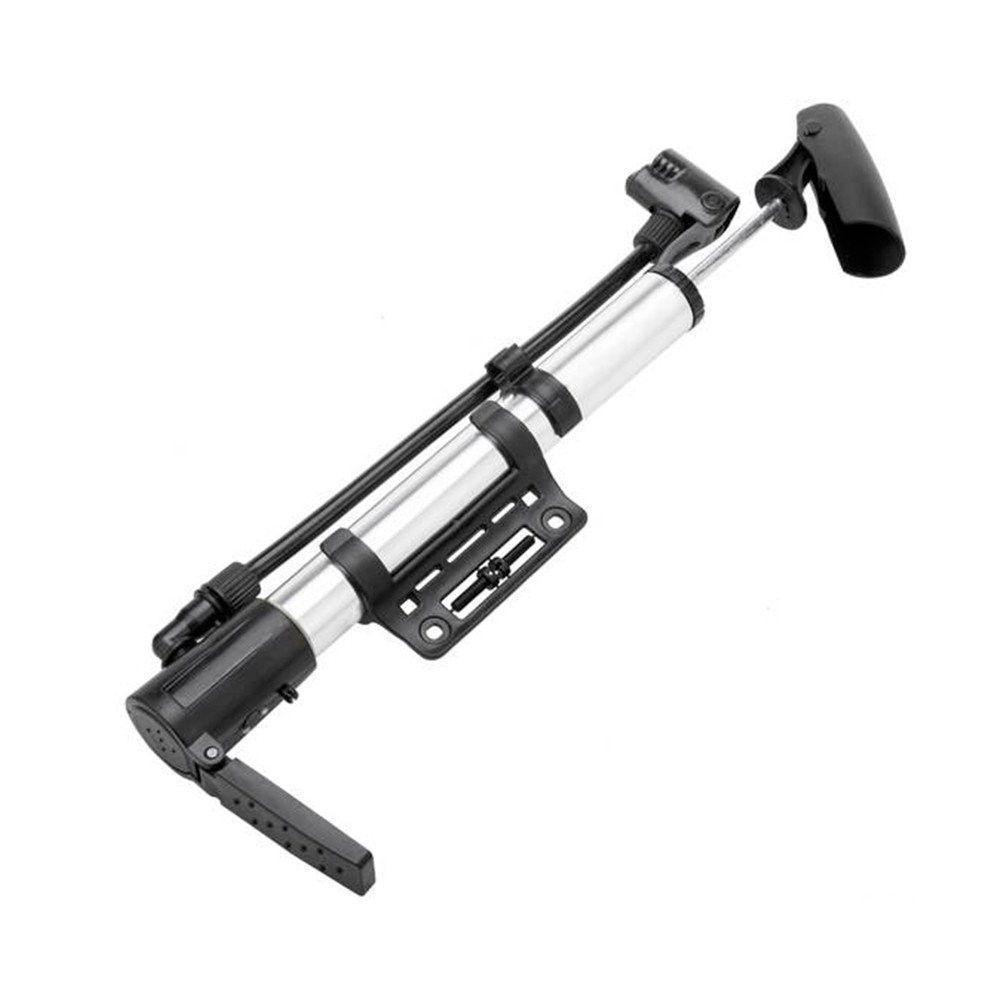 Bomba De Ar Com Suporte Pneu Multiuso Bico Fino E Grosso - 1