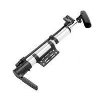 Bomba De Ar Com Suporte Pneu Multiuso Bico Fino E Grosso - 1