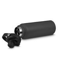 Garrafa Parede Dupla Com Alça 16 Horas Resistência Térmica Capacidade 1,1 Litro Em Aço Inox Preta - 4