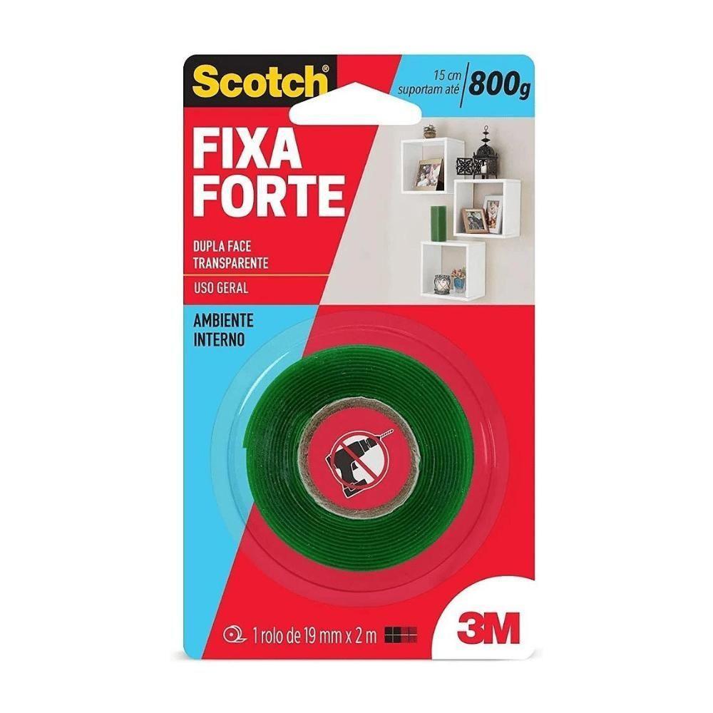 Fita Dupla Face Fixa Forte 19mmx2mt - 2