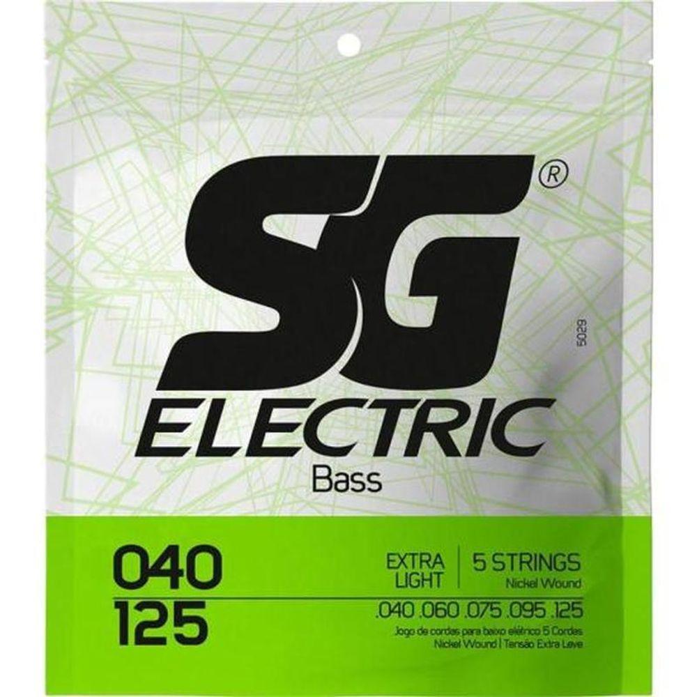 Encordoamento Para Contrabaixo 5 Cordas .040 Extra Leve Sg - 1