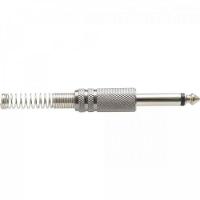 Plug P10 Mono Metal Niquelado Com Mola Genérico Storm - Pct - 50 - 1