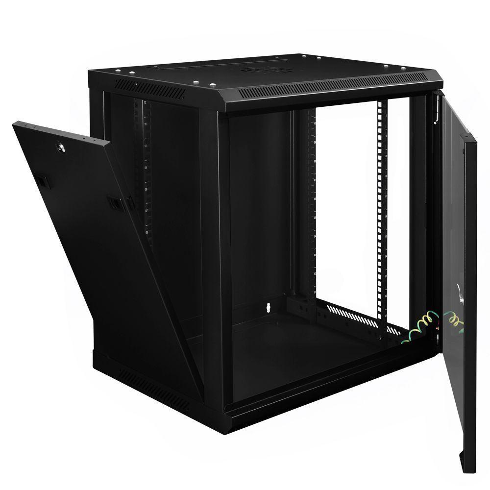 Rack Mini 19 Evus Ev-dw6412 12u X 600 X 450mm Parede Preto - 3