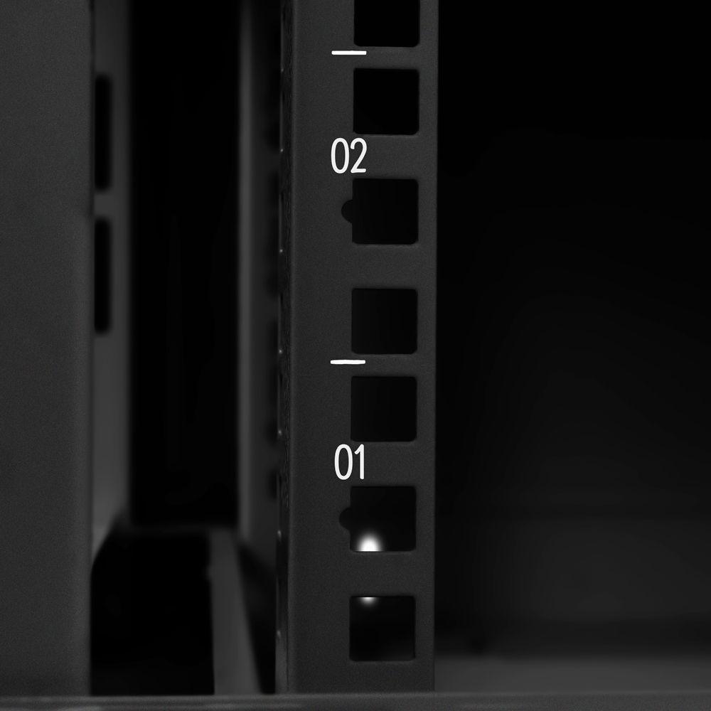 Rack Mini 19 Evus Ev-dw6412 12u X 600 X 450mm Parede Preto - 9