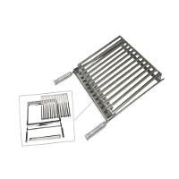 Grelha Parrilha Argentina Aço Inox Com Caixa Gordura 50x50cm - 3