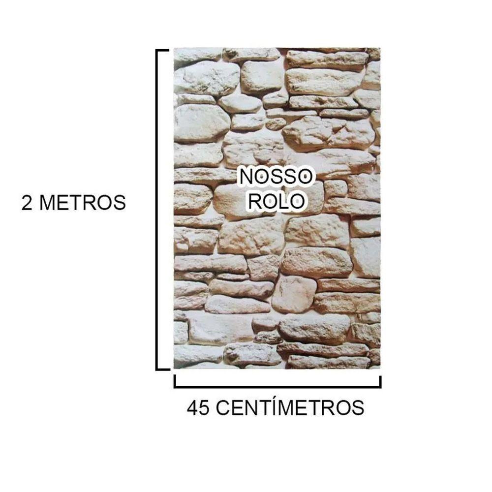 Papel De Parede Adesivo Kit 36 Unidades Canjiquinha Pedra Casa Quarto Sala Decoraçao Ambiente - 7