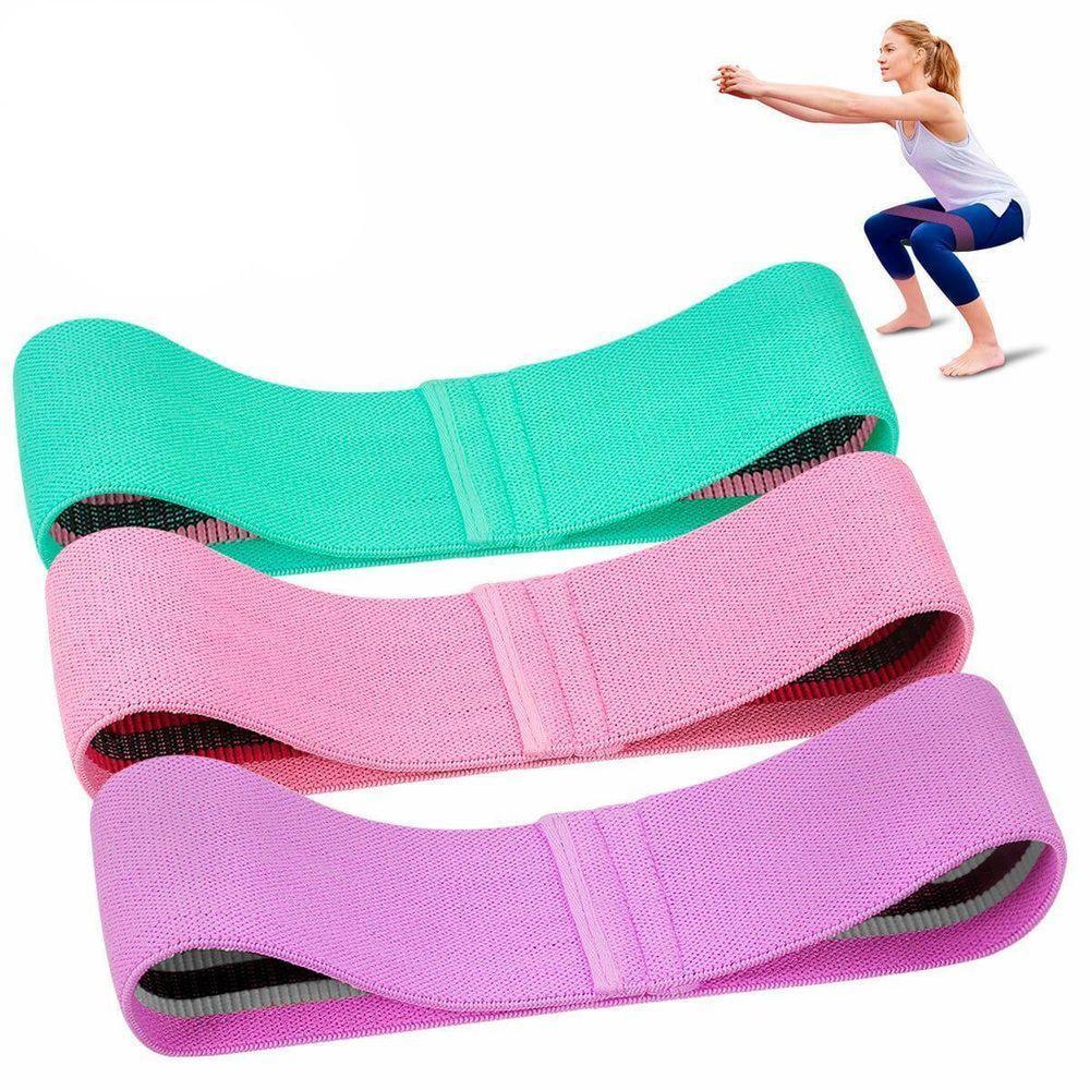 Kit 3 Hip Mini Band Pilates Yoga Fisioterapia Alongamento - 5