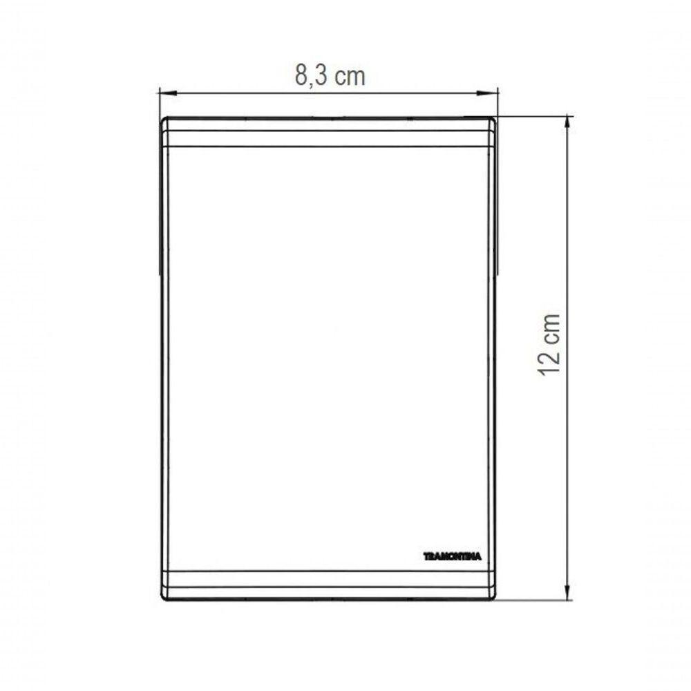 Conjunto 4x2 Com 1 Tomada 2p+t Tramontina Liz 10 A 250 V Branco - 2