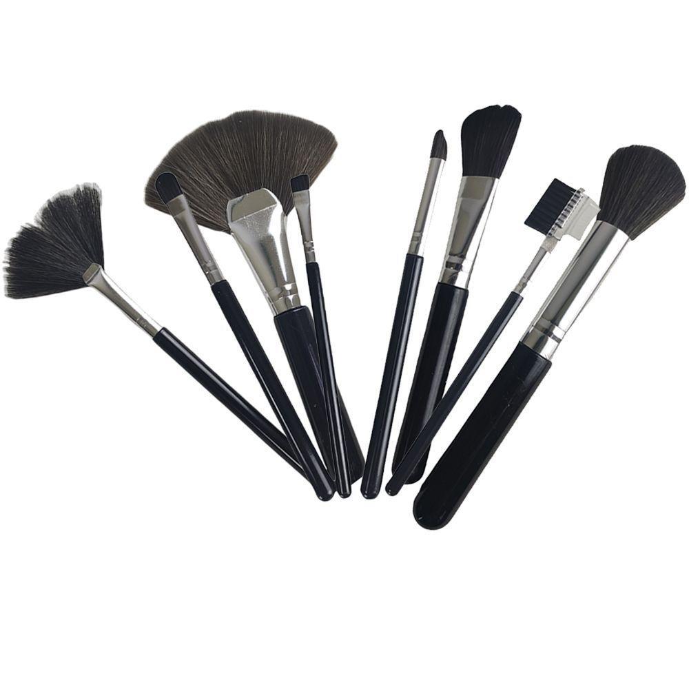 Pincel Kit 8 Peças Maquiagem Profissional Corretivo Sombra Base Make Up - 2