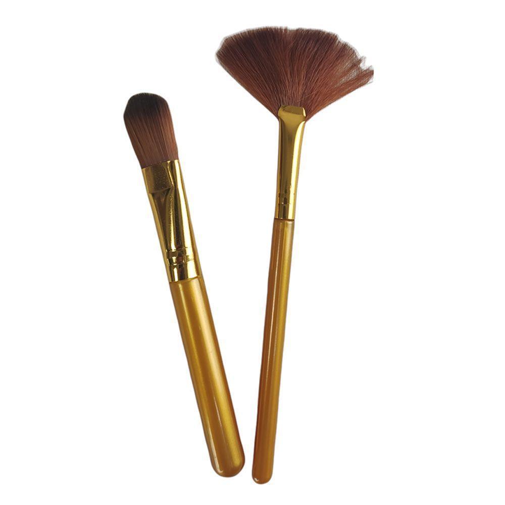 Pincel Kit 8 Peças Maquiagem Corretivo Sombra Base Make Up Profissional - 3