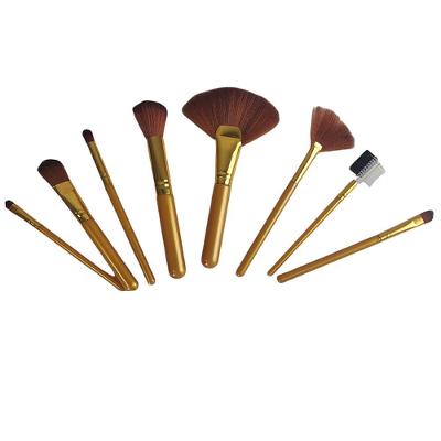 Pincel Kit 8 Peças Maquiagem Corretivo Sombra Base Make Up Profissional