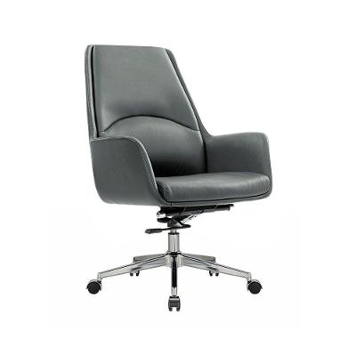 Cadeira De Escritório Office Diretor United Base Estrela Com Rodízios Pu Cinza G56 - Gran Belo