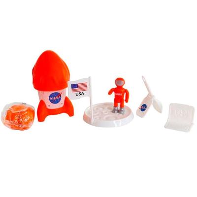 Kit Nasa Foguete Massa De Modelar E Acessórios Articuláveis
