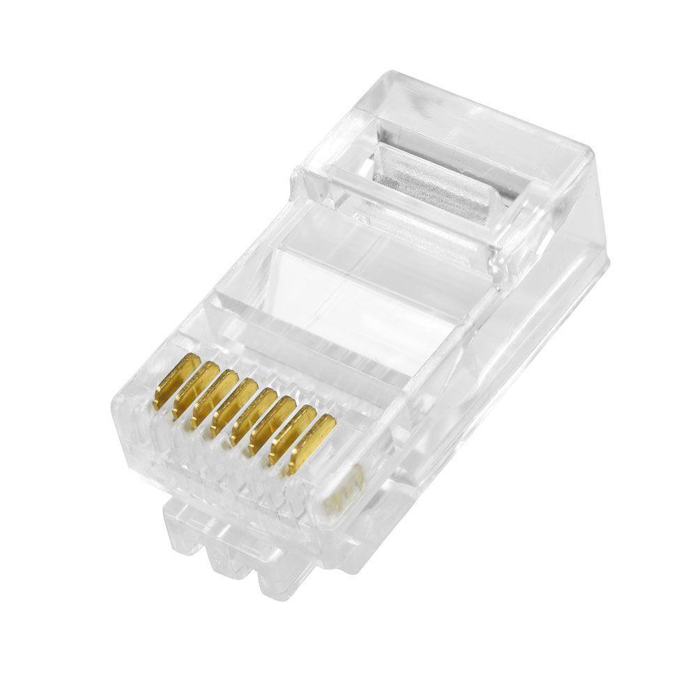 Conector Rj-45 Macho Evus C-099 Cat6 Utp 8x8 100un. - 1