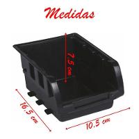 Gaveta Plástica Para Componente Preta Nº3 - 2
