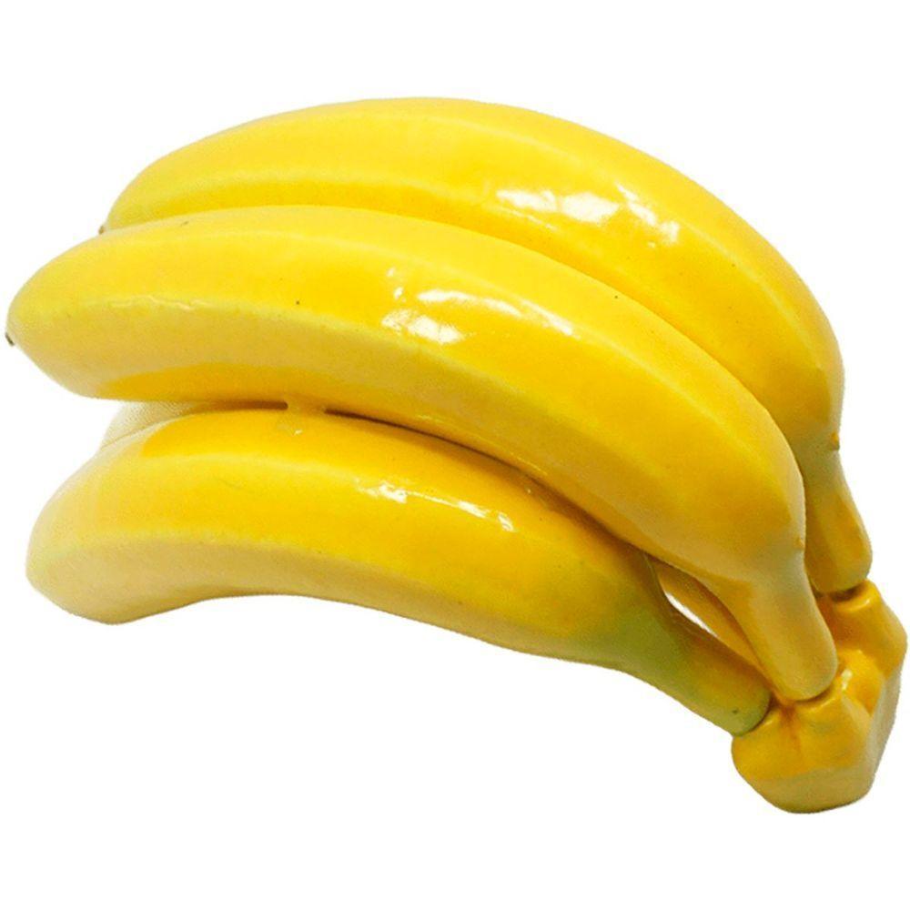 Kit 4 Abacaxi Tropical Maço Bananas Fruta Em Isopor Enfeite - 4