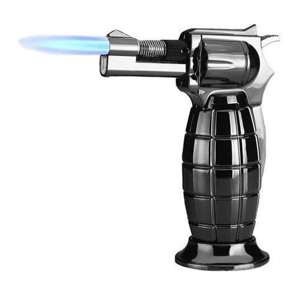 Isqueiro Tocha Flamejante Maçarico Portátil Culinário Automático à Gás Acendedor Flambador - 1