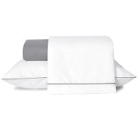 Jogo De Lençol Solteiro Linea Micropercal 200 Fios 3 Peças - Cinza - 1