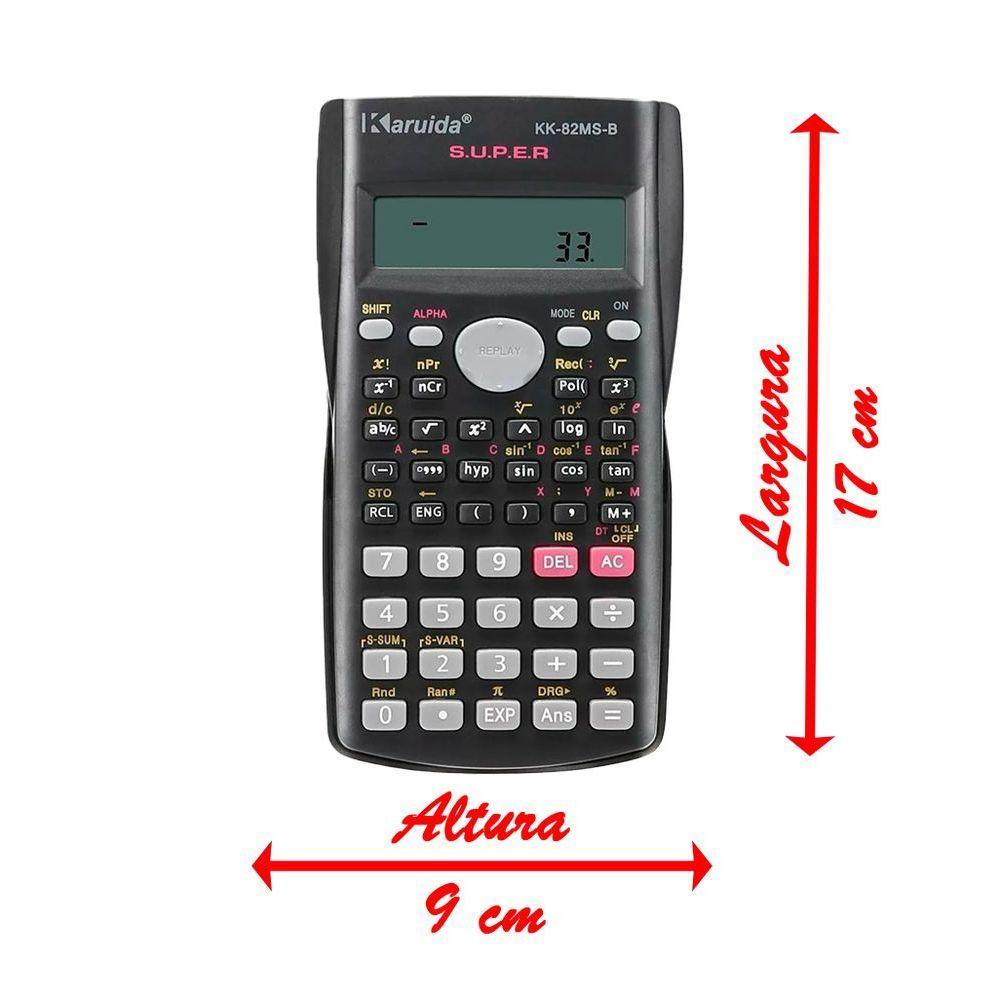 Calculadora Científica 240 Funções De 12 Dígitos E Frações - 3