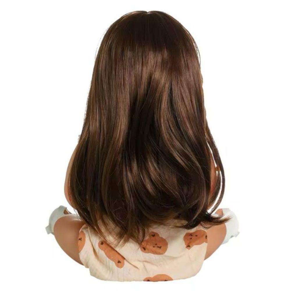 Bebê Reborn Menina Olhos Abertos Artesanal Corpo Todo De Silicone De Vinil - 5