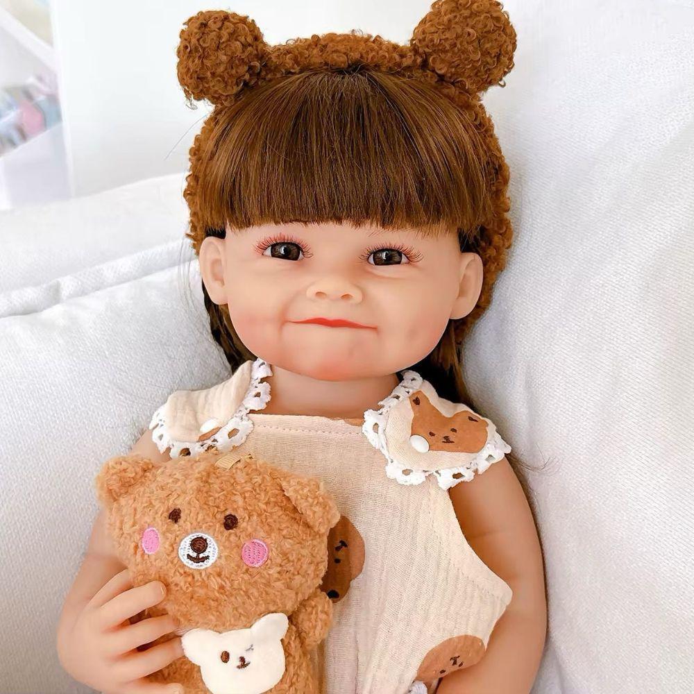Bebê Reborn Menina Olhos Abertos Artesanal Corpo Todo De Silicone De Vinil - 6