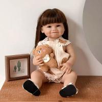 Bebê Reborn Menina Olhos Abertos Artesanal Corpo Todo De Silicone De Vinil