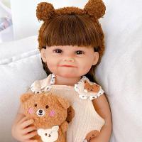 Bebê Reborn Menina Olhos Abertos Artesanal Corpo Todo De Silicone De Vinil - 6