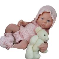 Bebê Reborn Menina Toda Em Silicone Sólido Olhos Abertos Artesanal - 1