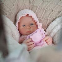 Bebê Reborn Menina Toda Em Silicone Sólido Olhos Abertos Artesanal - 3