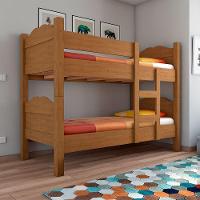 Beliche Multifuncional Premium Que Vira 2 Camas Madrid Com Grades De Proteção - Amêndoa - 1