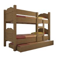 Beliche Madrid Grades De Proteção E Cama Removível - Amêndoa Com 2 Colchões - 3