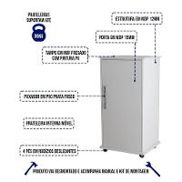 Balcão Aparador Multiuso Vitória Com Rodízios Branco - 2