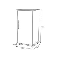 Balcão Aparador Multiuso Vitória Com Rodízios Branco - 4