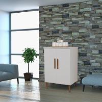 Balcão Aparador Cantinho Do Café Bogotá Com 2 Portas Branco - 1