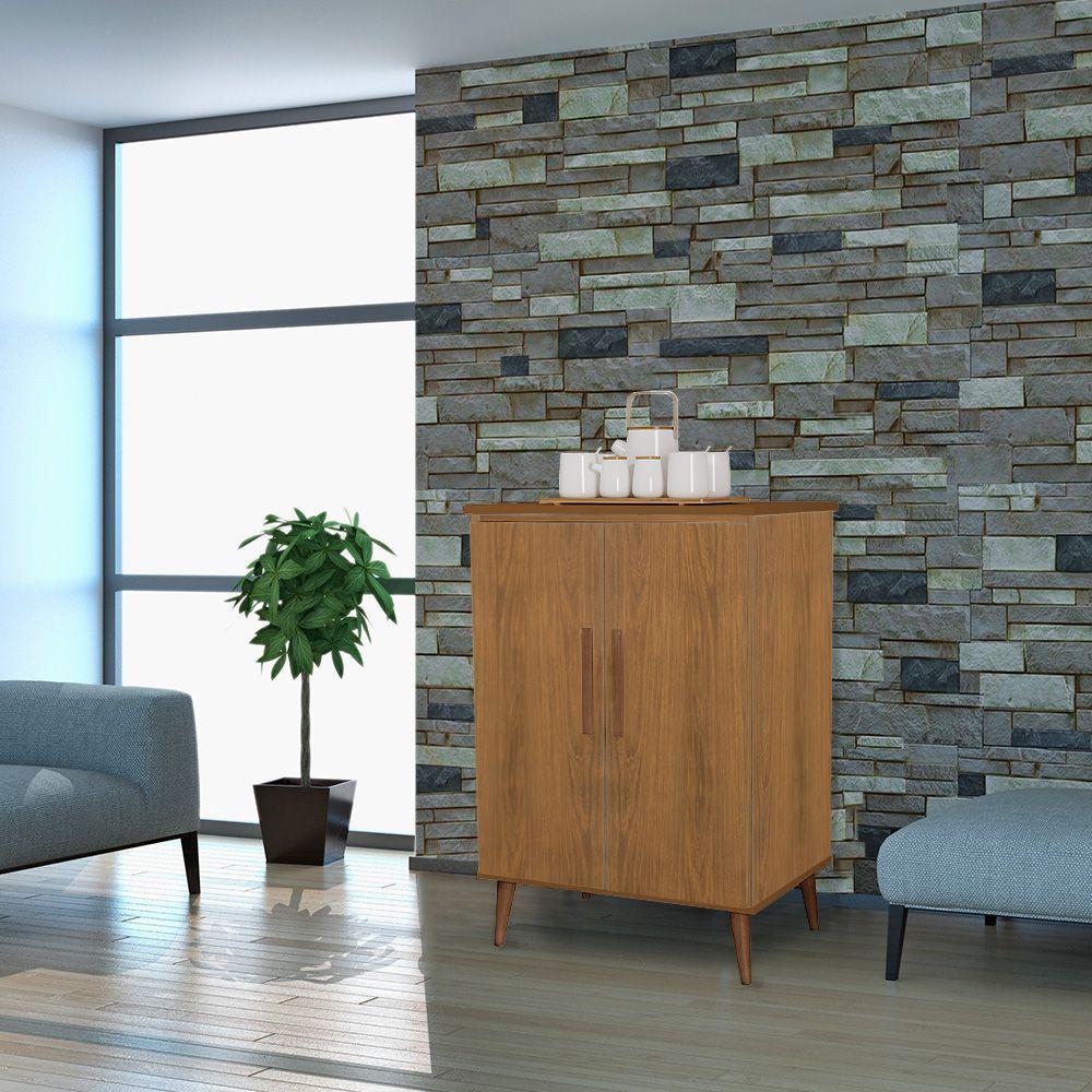 Balcão Aparador Cantinho Do Café Bogotá Com 2 Portas Freijó - 1