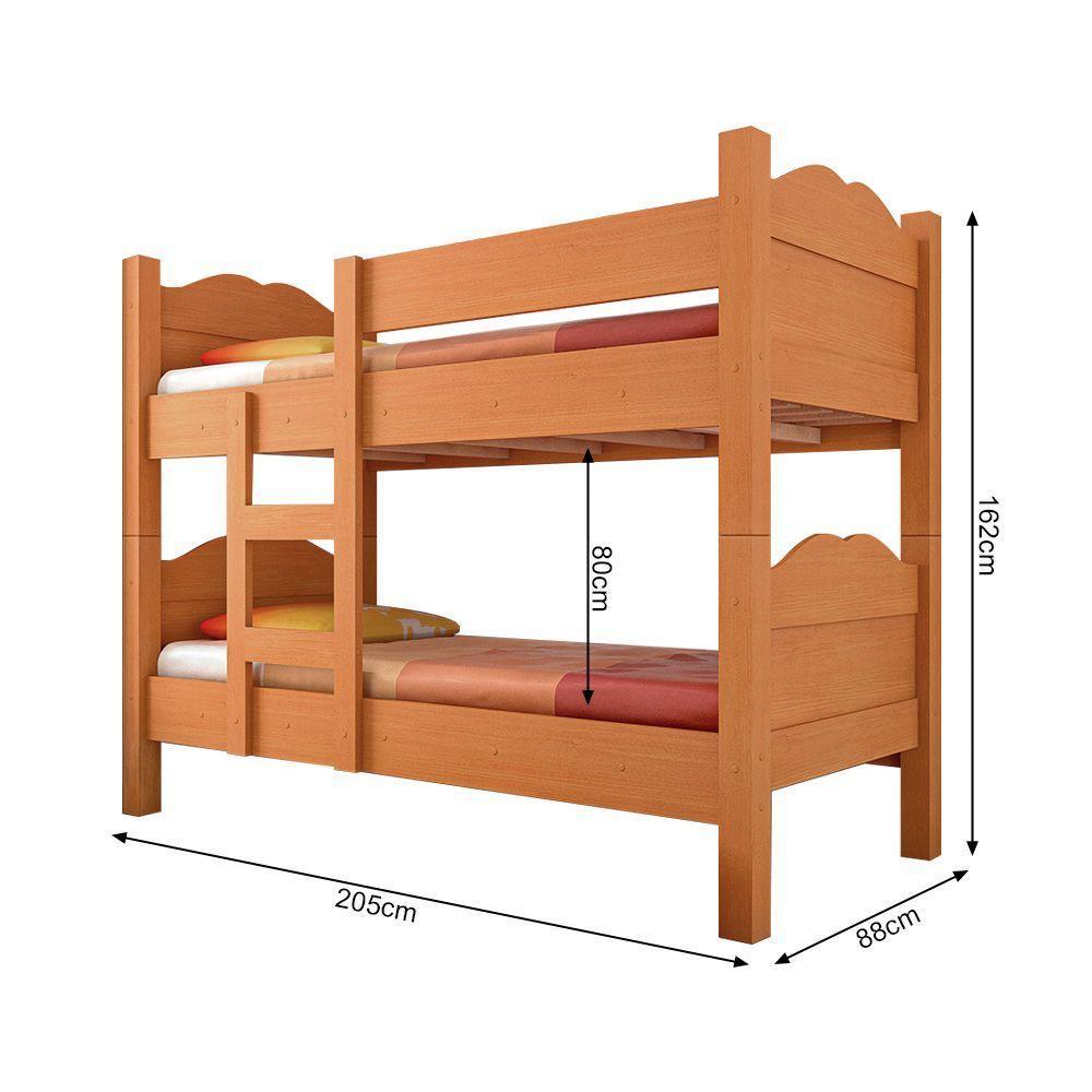 Beliche Multifuncional Que Vira 2 Camas Madrid Com Grades De Proteção - Nature Com 2 Colchões - 4