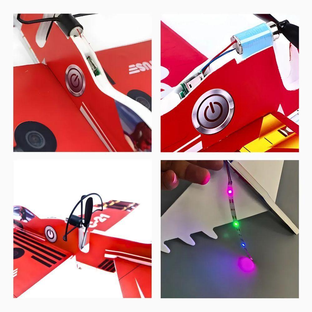 Avião Planador Com Motor A Bateria Recarregável - 4