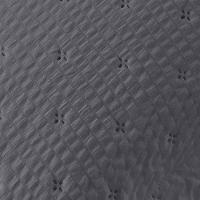 Kit Cobre Leito Colcha Casa Scarpa Anabela King Dupla Face Texturizado Percal 300 Fios 3 Peças - Cinza - 100% Poliéster - 4